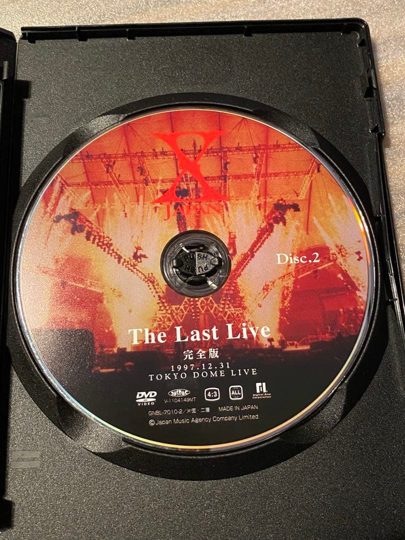 X JAPAN/The Last Live 完全版 DVD ２枚組