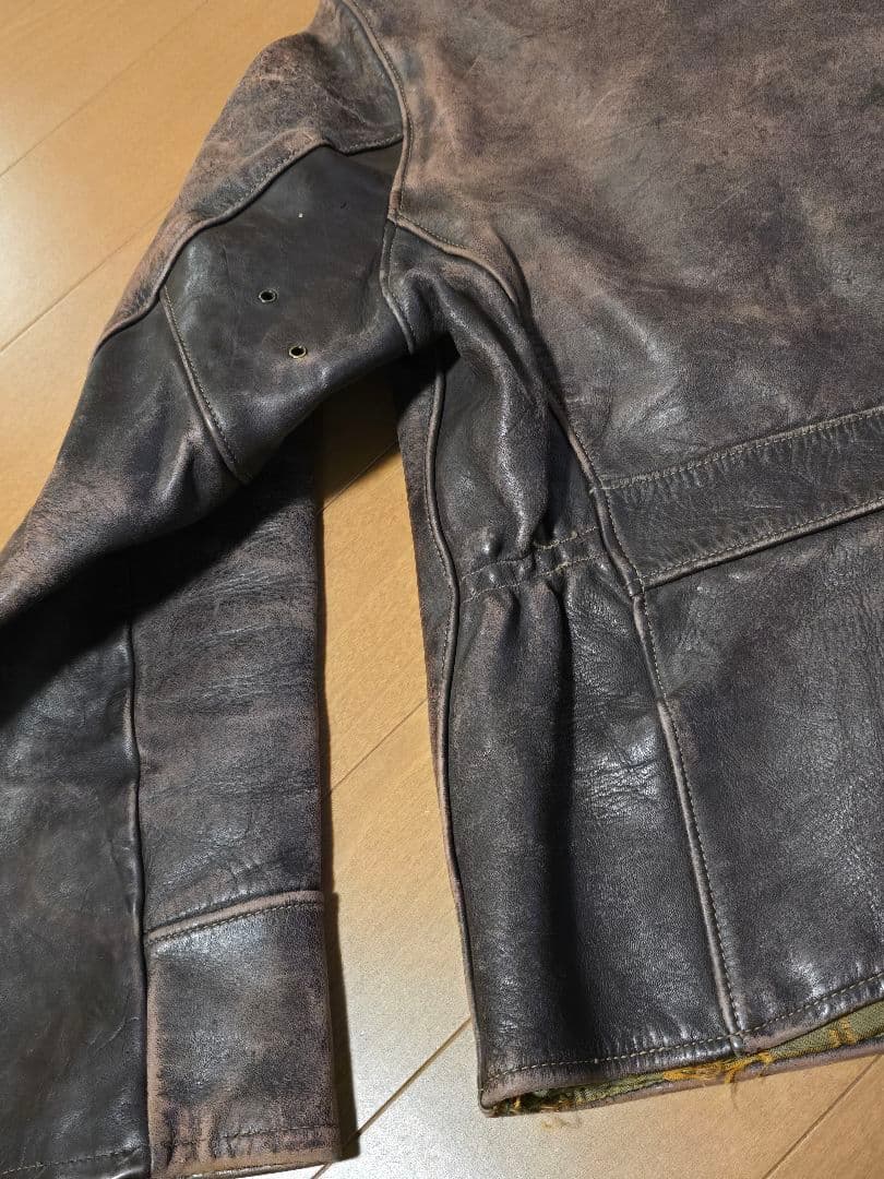 40s～50s.Sportclad .馬革 レザージャケット.茶.サイズM.