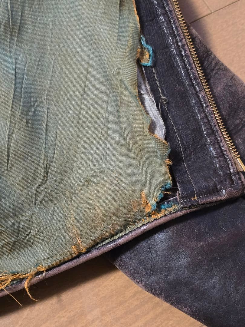 40s～50s.Sportclad .馬革 レザージャケット.茶.サイズM.