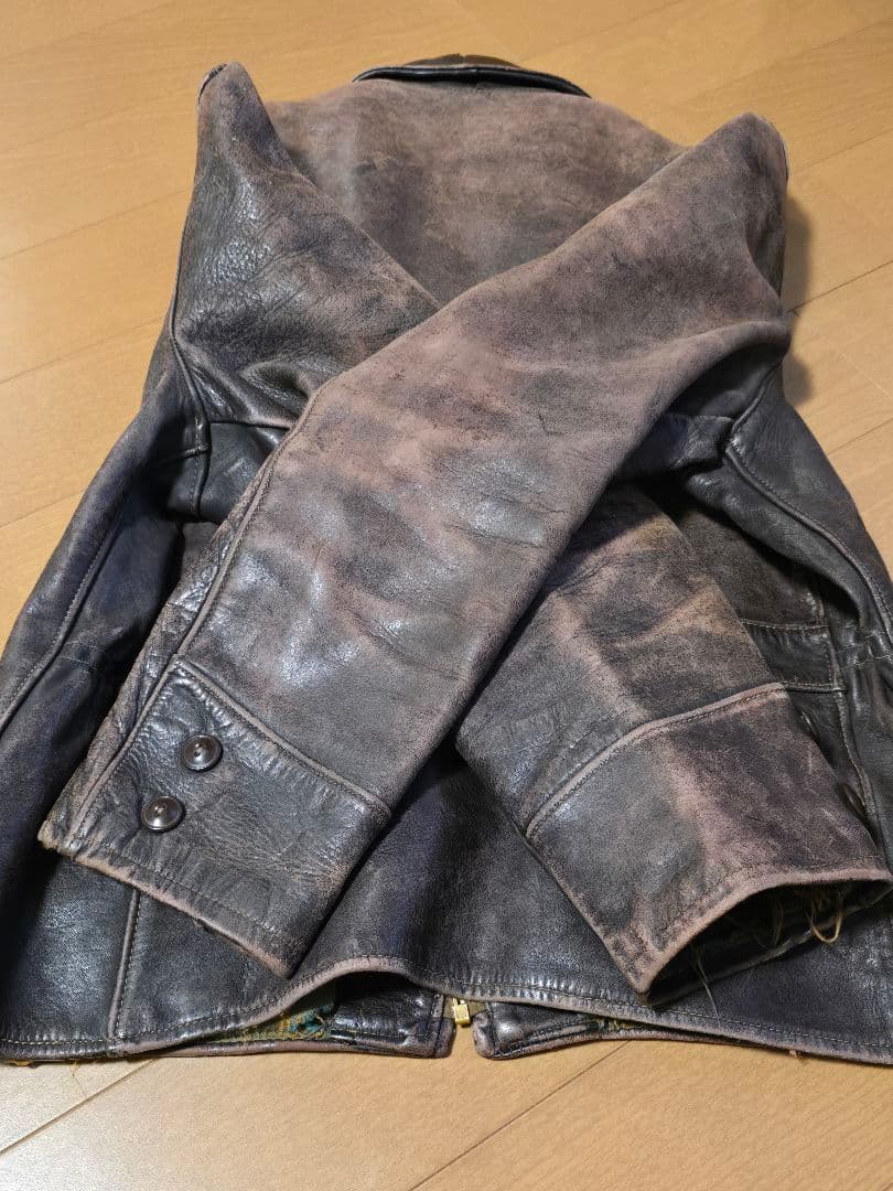 40s～50s.Sportclad .馬革 レザージャケット.茶.サイズM.