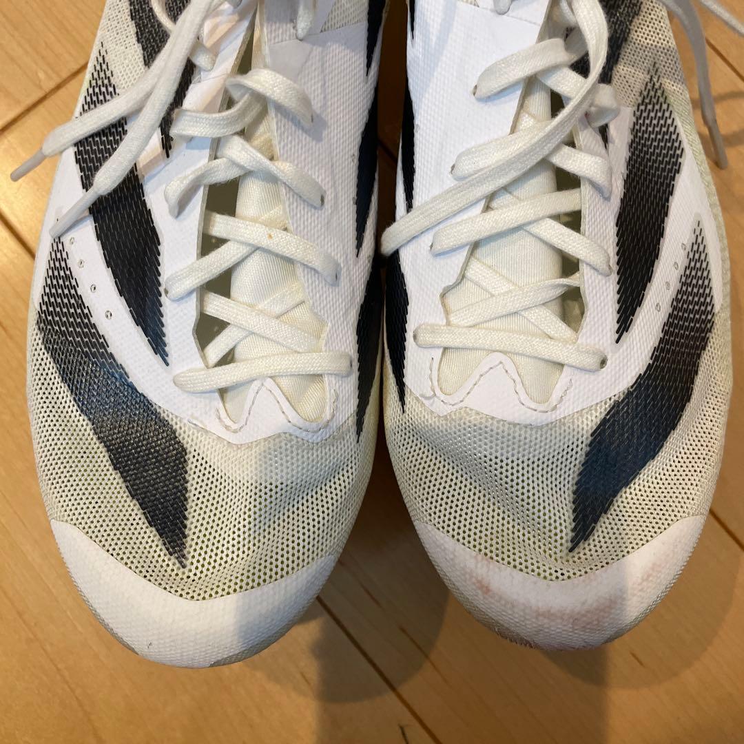 adizero スパイクシューズ ホワイト/ブラック