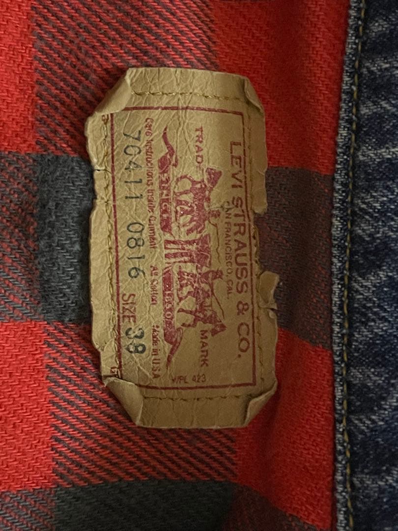 ジャケット・アウター 80S Levis 70411 0816 Denim Jacket size38