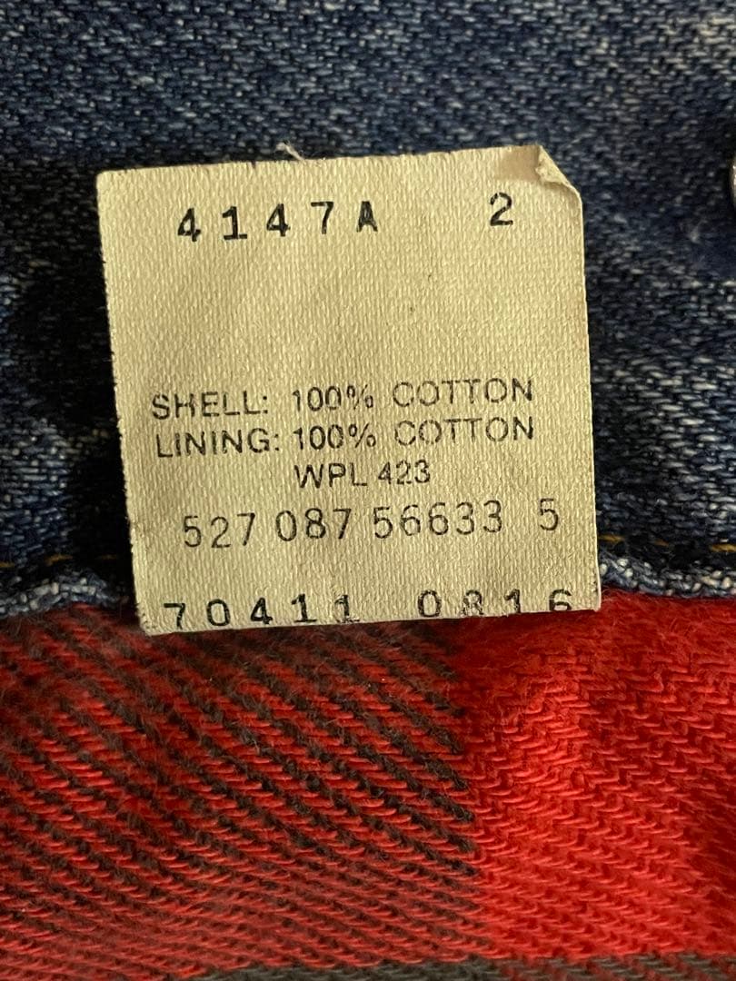 ジャケット・アウター 80S Levis 70411 0816 Denim Jacket size38