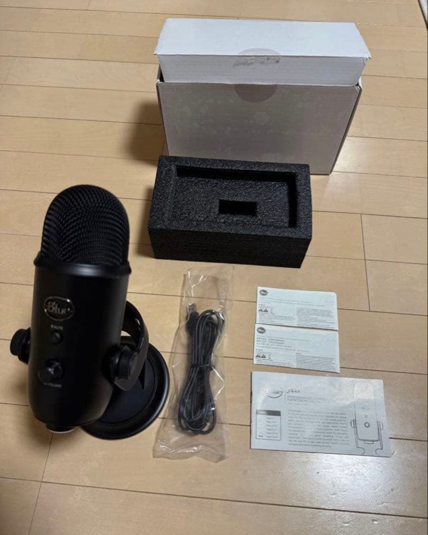 Blue Yeti USBマイク ブラック/ マイク用 ポップ フィルター 付き