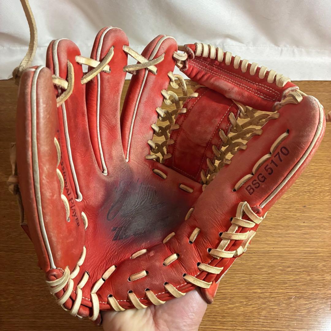 ZETT 一般軟式 グローブ グラブ 内野用 左投げ 良品 日本製 刺繍有り