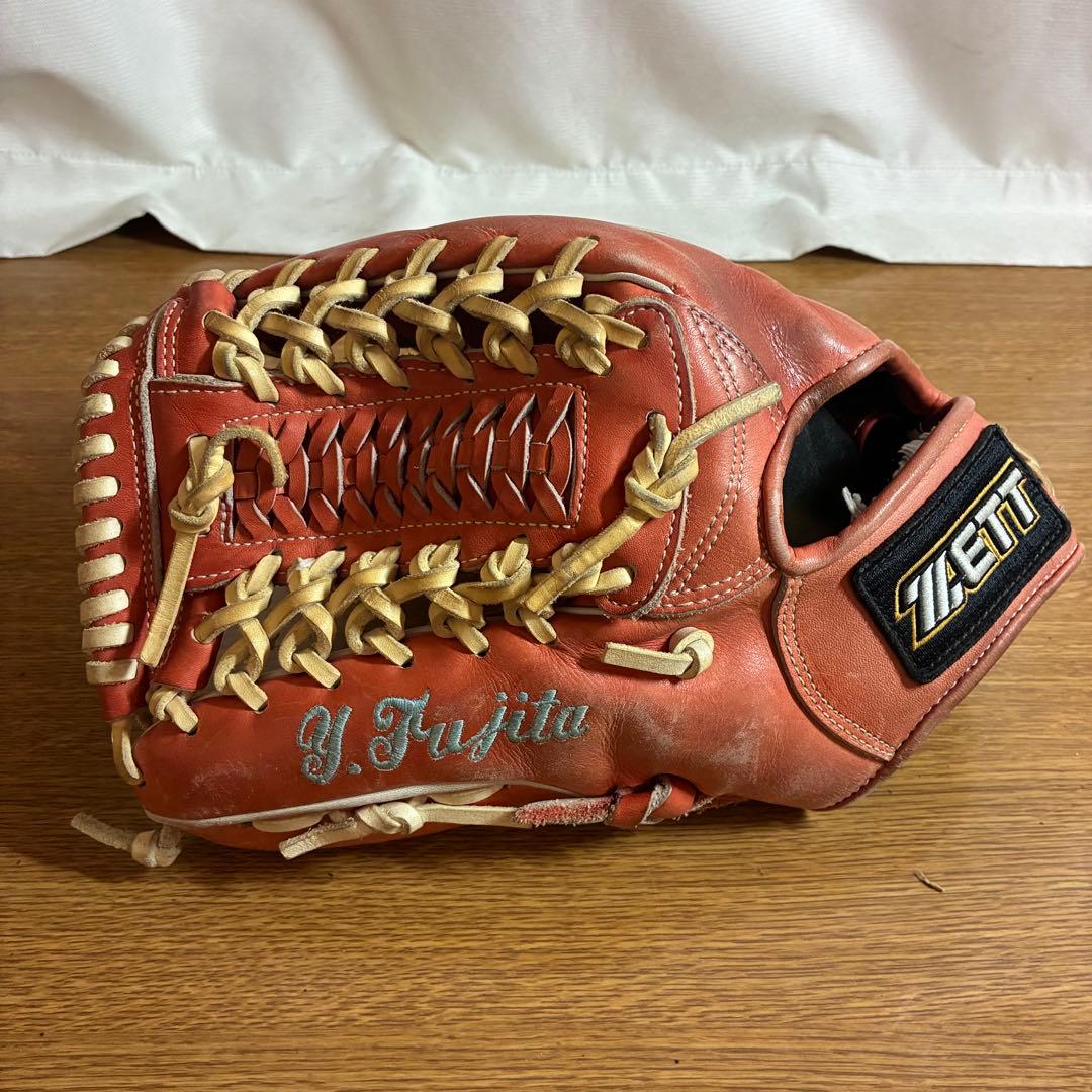 ZETT 一般軟式 グローブ グラブ 内野用 左投げ 良品 日本製 刺繍有り