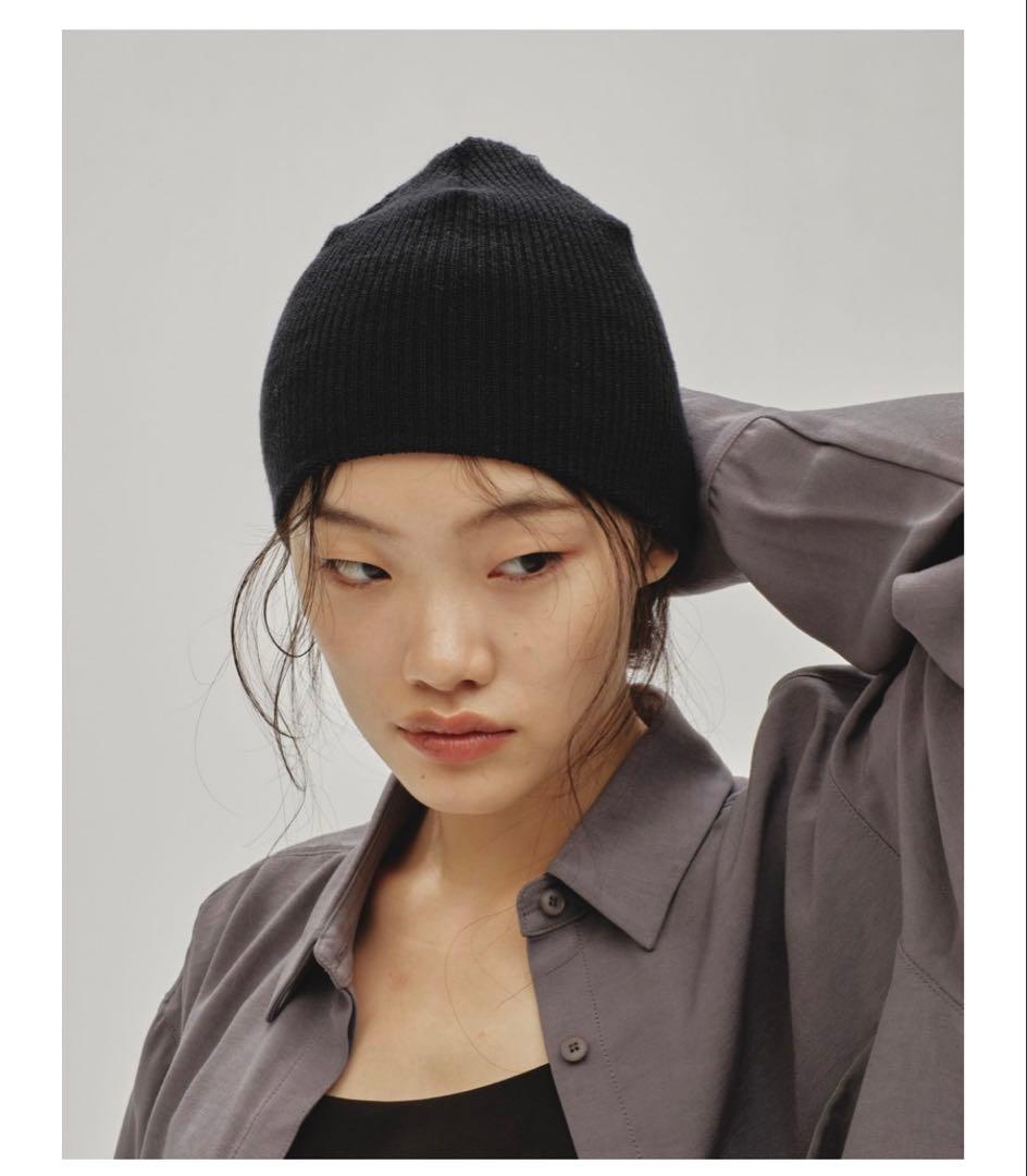 TODAYFUL summer knit beanie BLACK 黒