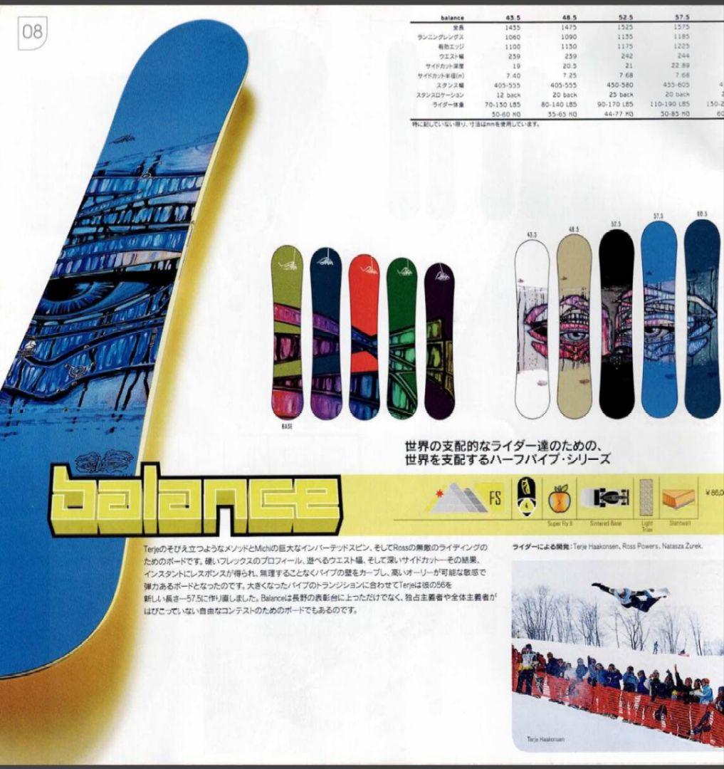 BURTON BALANCE スノーボード　テリエ・ハーコンセン　　 バートン