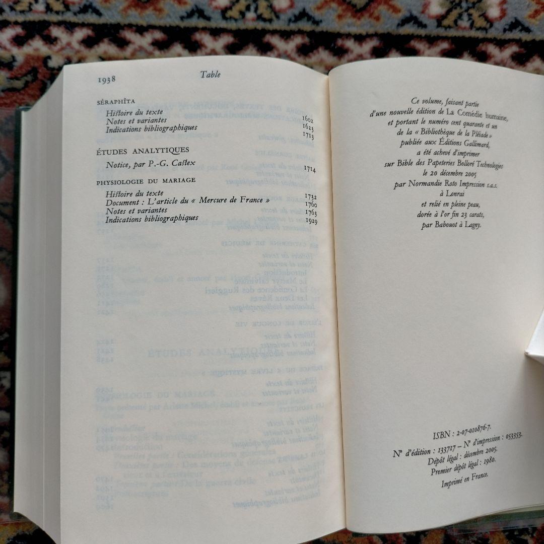 洋書 BALZAC La Comedi Humain XI Pleiade