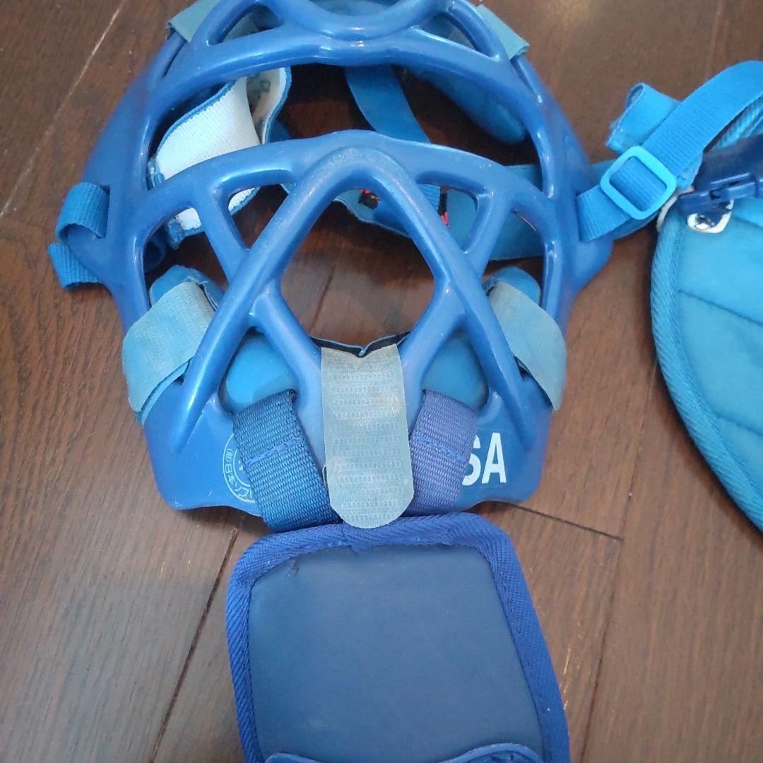 JSA ZETT ソフトボール キャッチャー 防具 一式 青