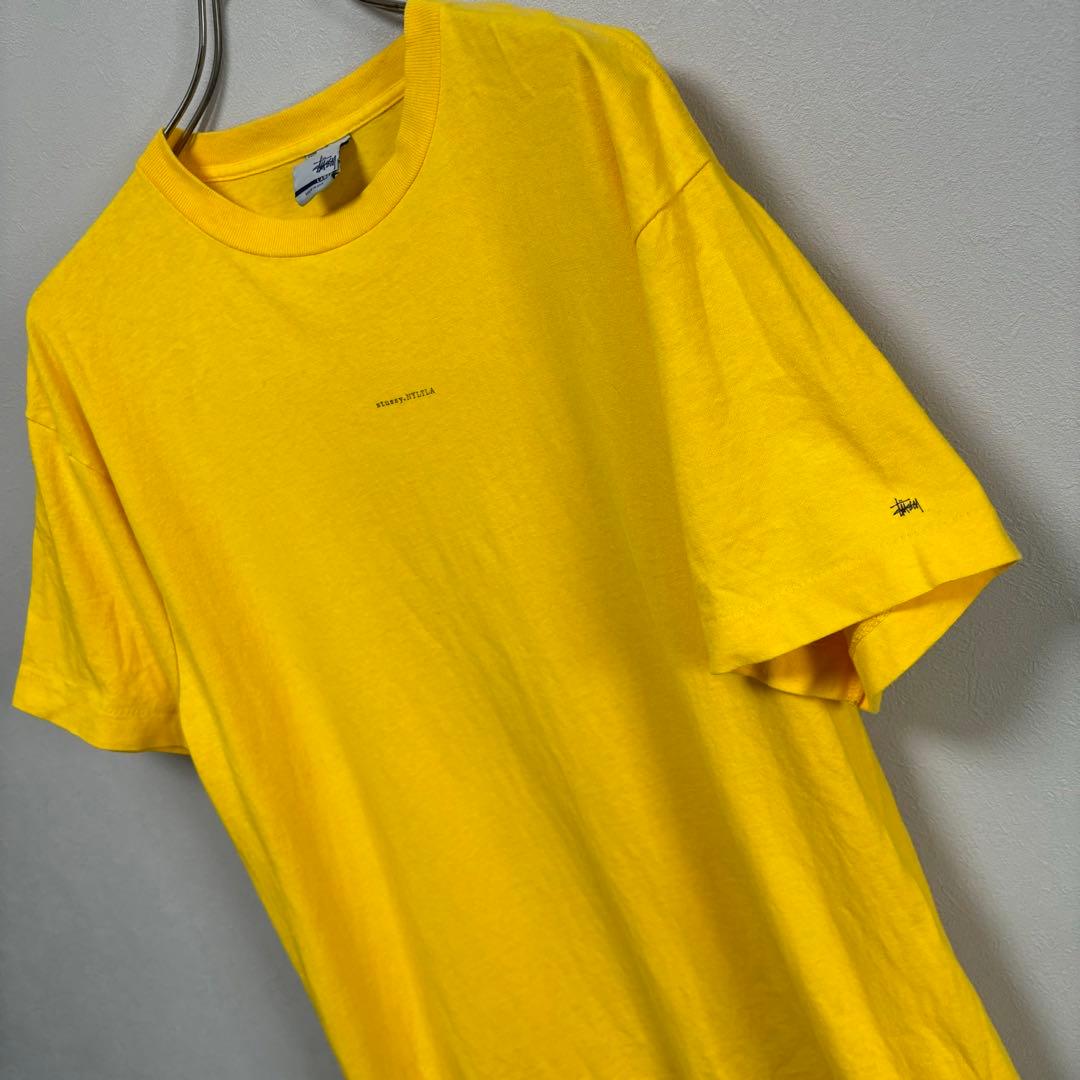 OLD stussy オールド ステューシー Tシャツ USA製 黄色 イエロー