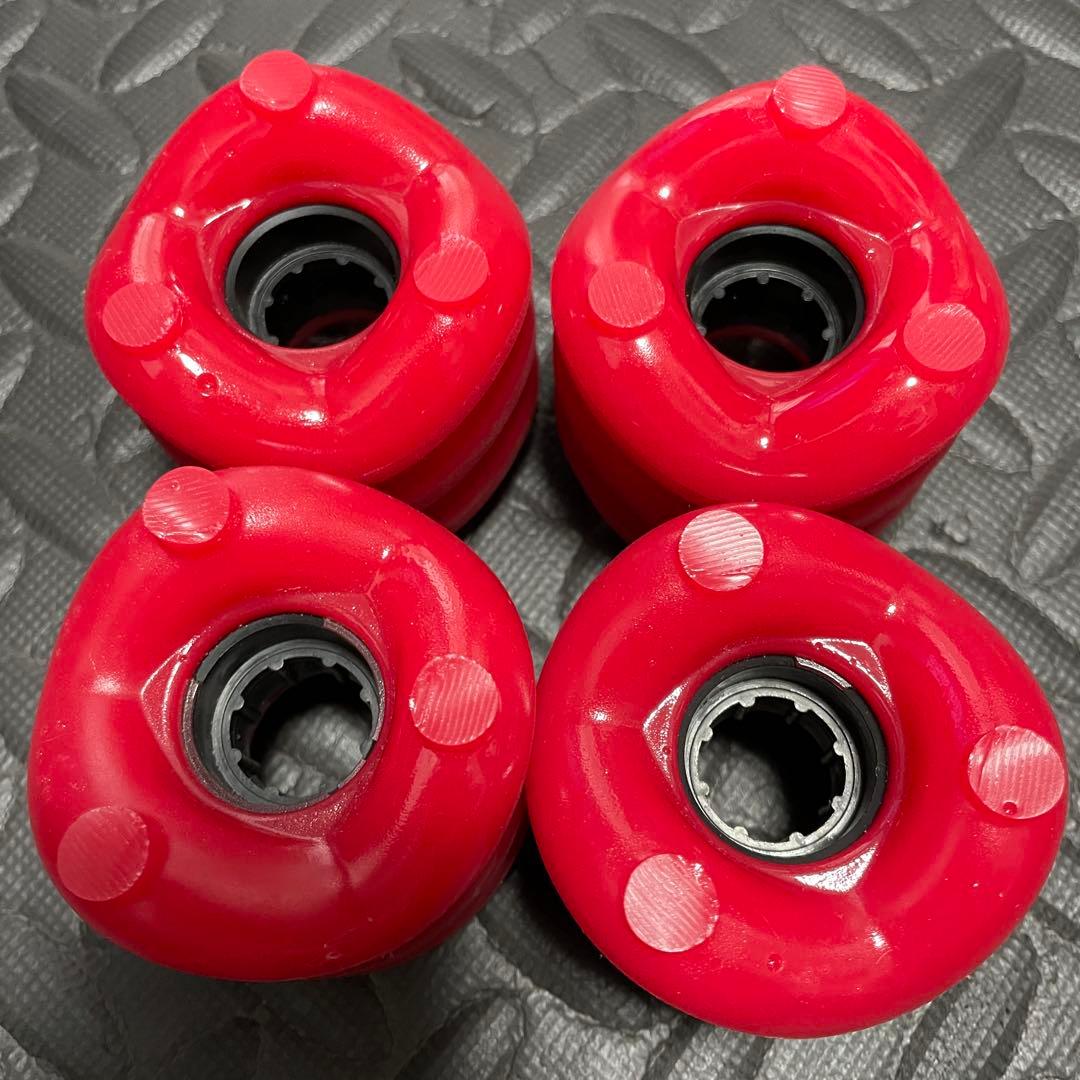 美品　シャークウィール 60mm 78a レッド　4個セット