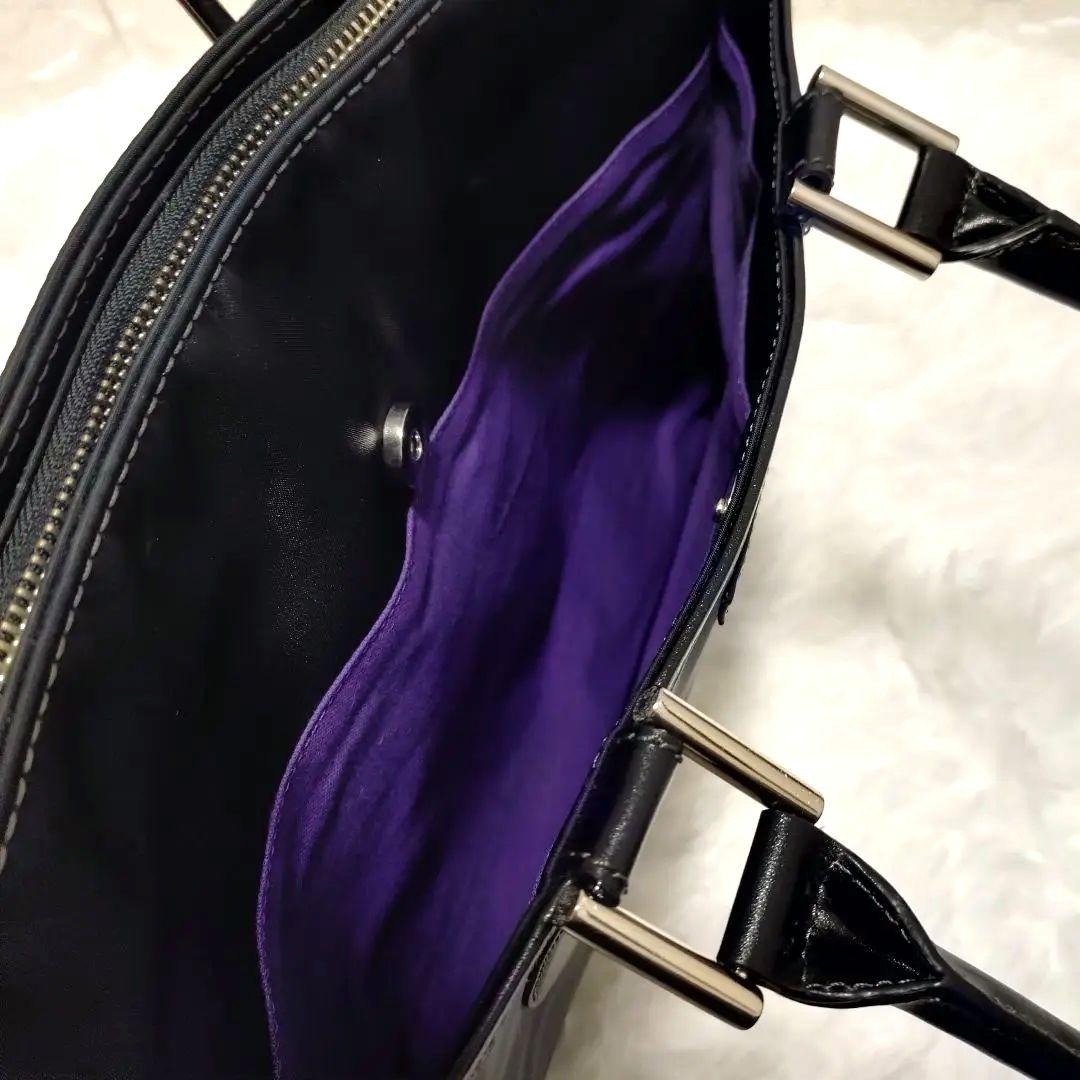 ポールスミス トートバッグ ブラック ナイロン×レザー ビジネス 通勤