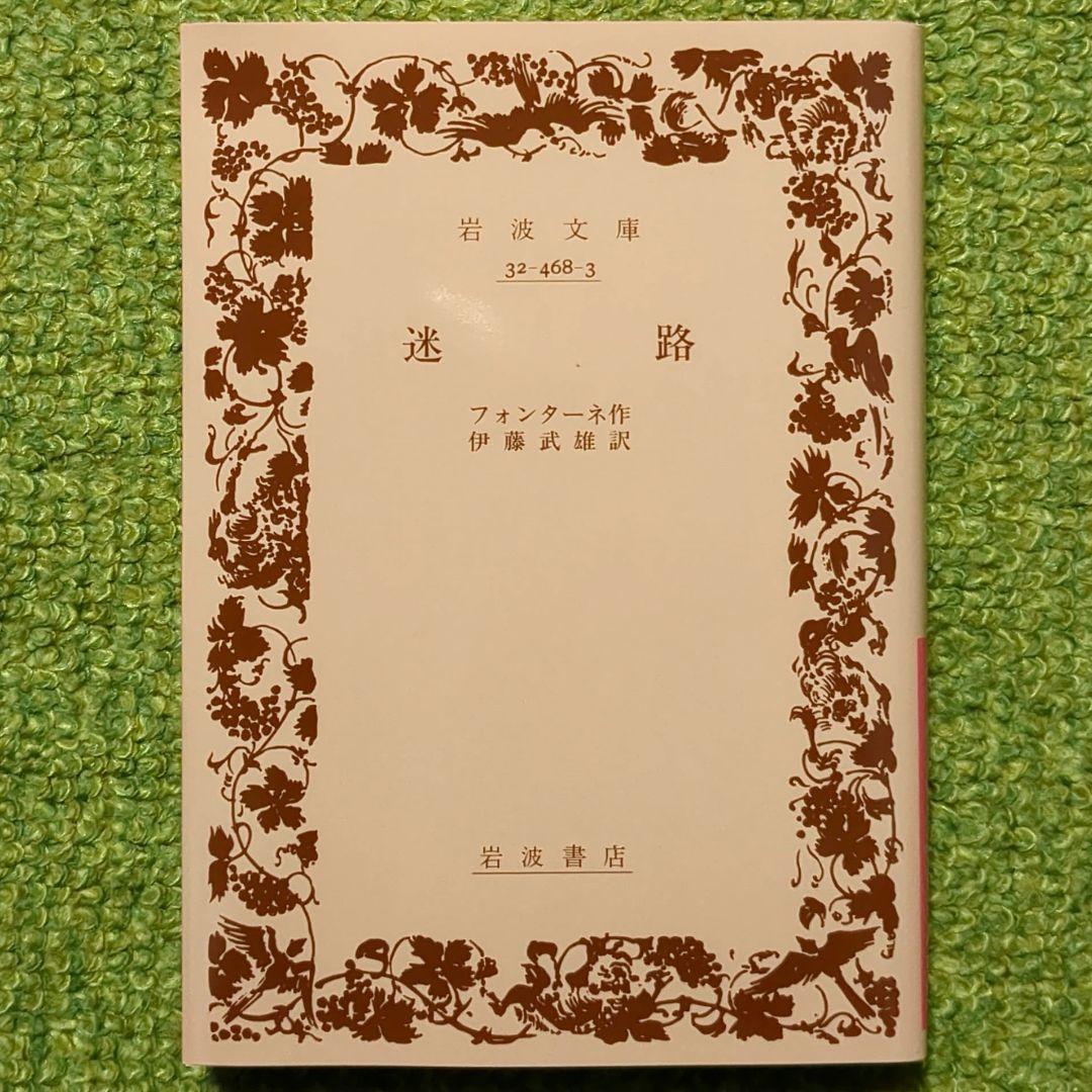 フォンターネ 罪なき罪 上・下 迷路 岩波文庫 全3冊セット