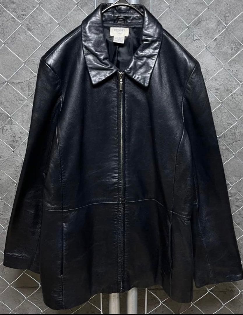 コロコロン  BROOKS ブラックレザージャケット 346