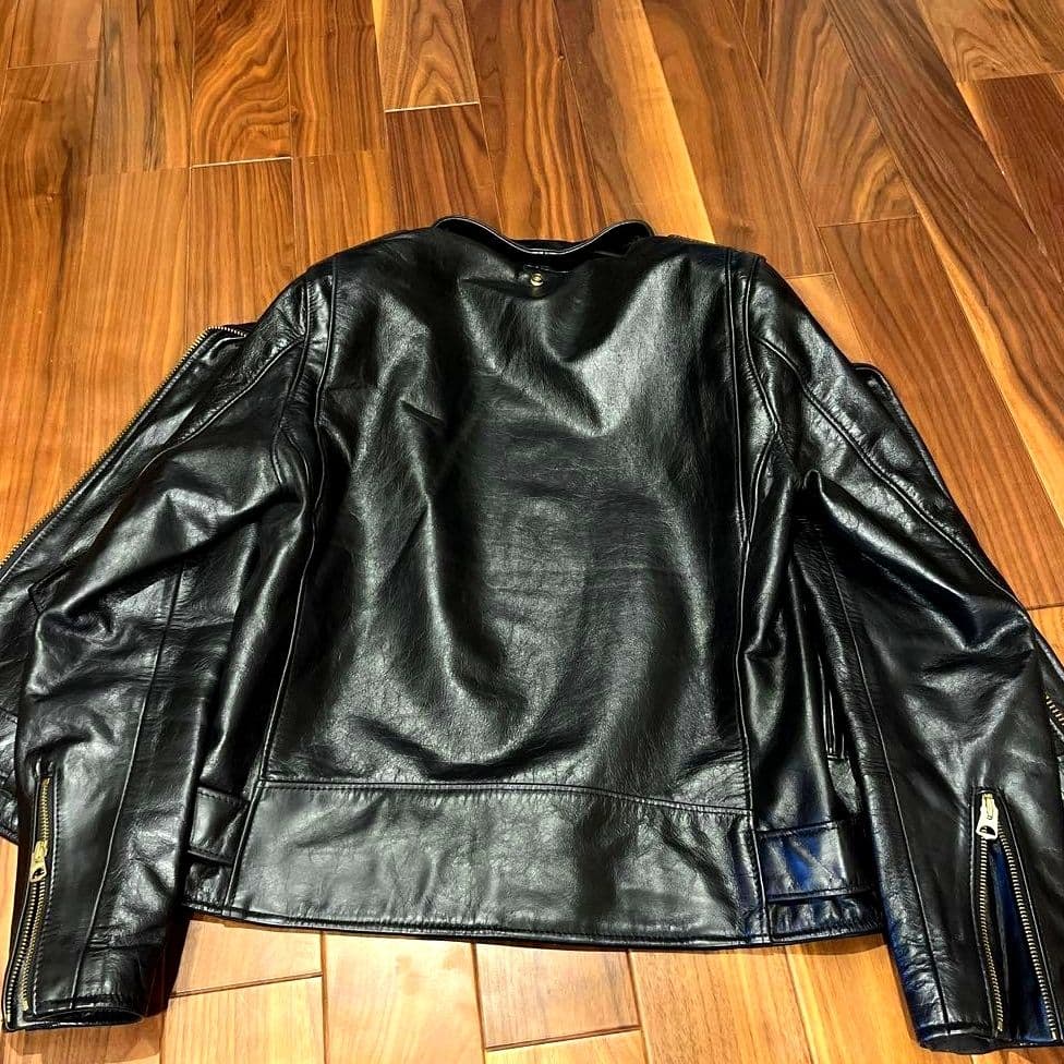 Schott ダブルライダース 38 ショット 24karats ワンスター 黒