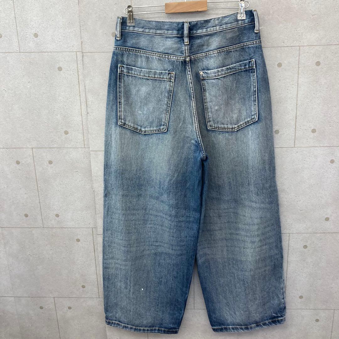  エイチ＆エム スーパーバギー デニムパンツ ジーンズ ワイド 30 青