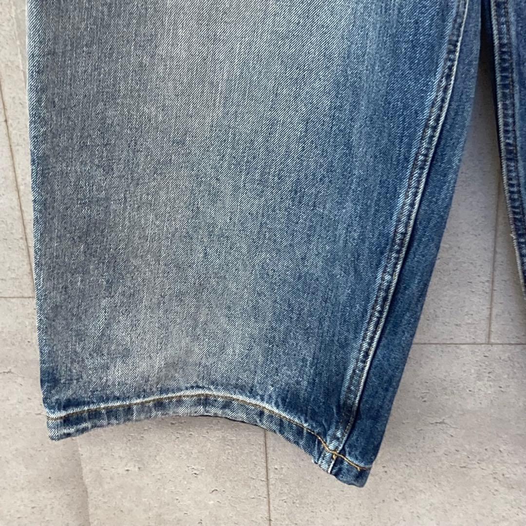  エイチ＆エム スーパーバギー デニムパンツ ジーンズ ワイド 30 青