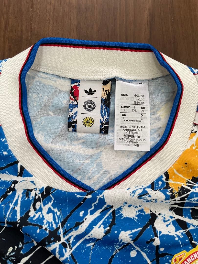 stone roses adidas マンU コラボ　半袖　ユニフォーム