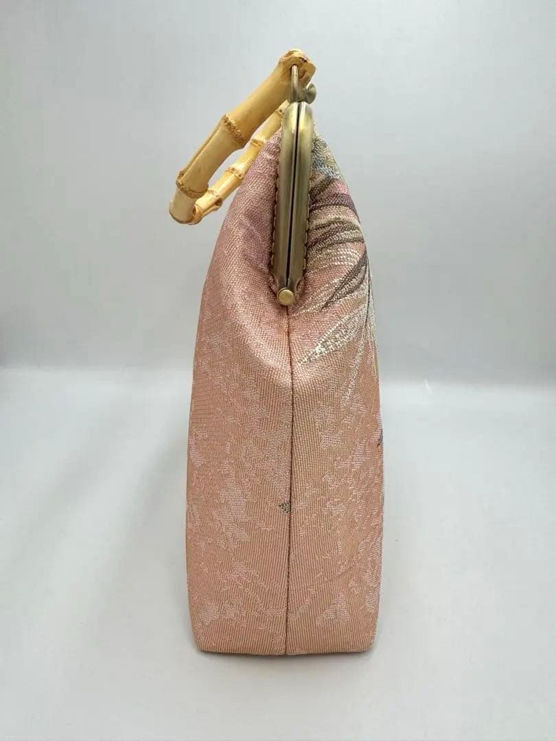 【ハンドメイド】ハンドバッグ バンブー 持ち手　#B249