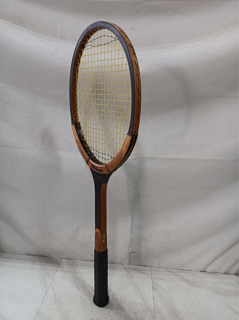 [八6998]Wilson 木製ラケット　ADVANTAGE LM5 レトロ