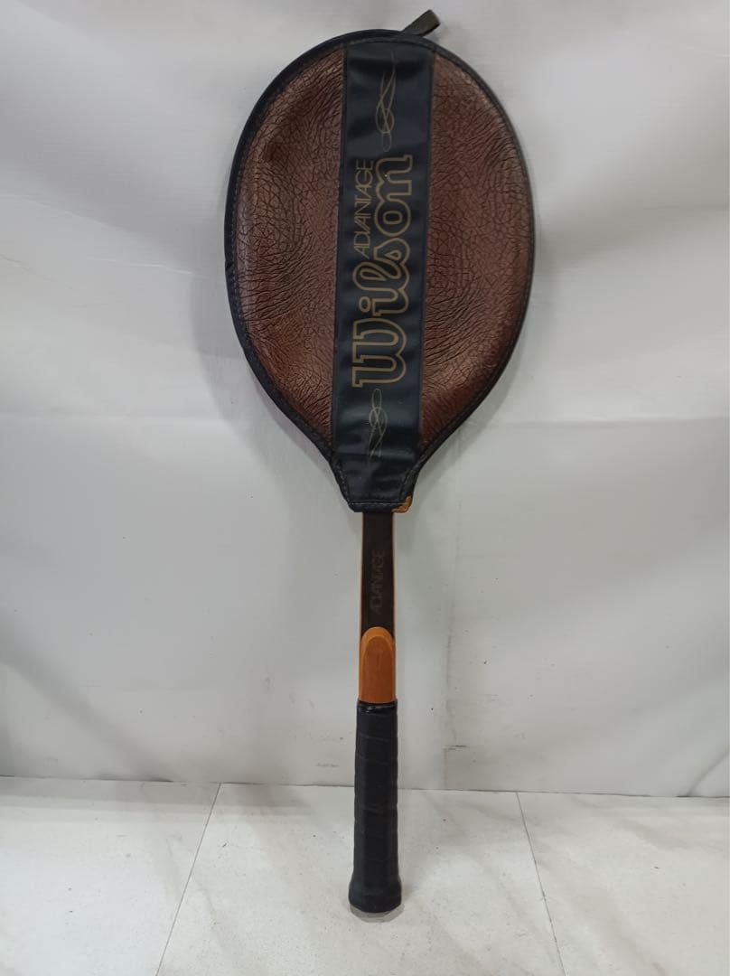 [八6998]Wilson 木製ラケット　ADVANTAGE LM5 レトロ