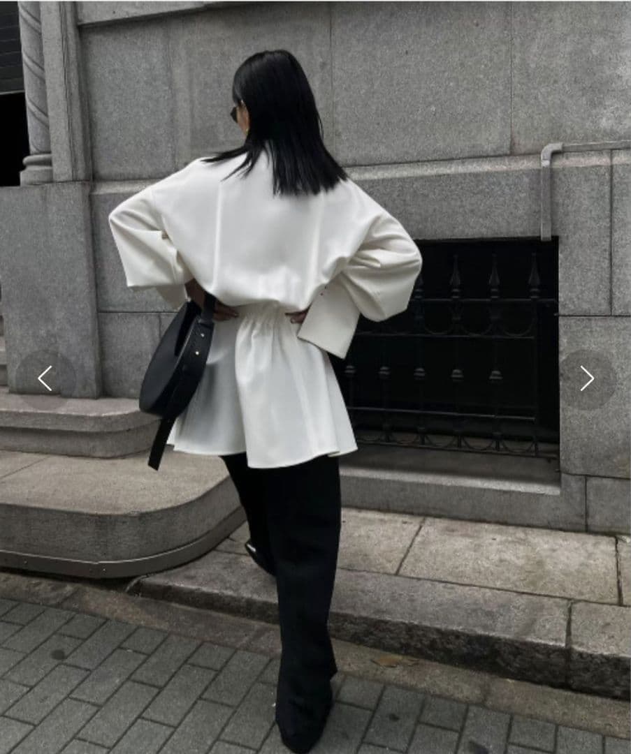 トップス 2601048 Ameri UND WAIST BLOUSING BLOUSE