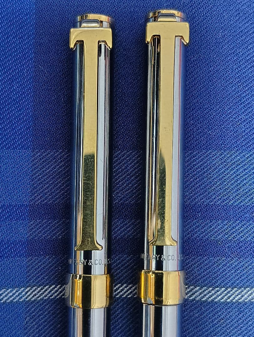 【美品】Tiffany & Co. Tクリップ　ボールペン＆シャープペンセット