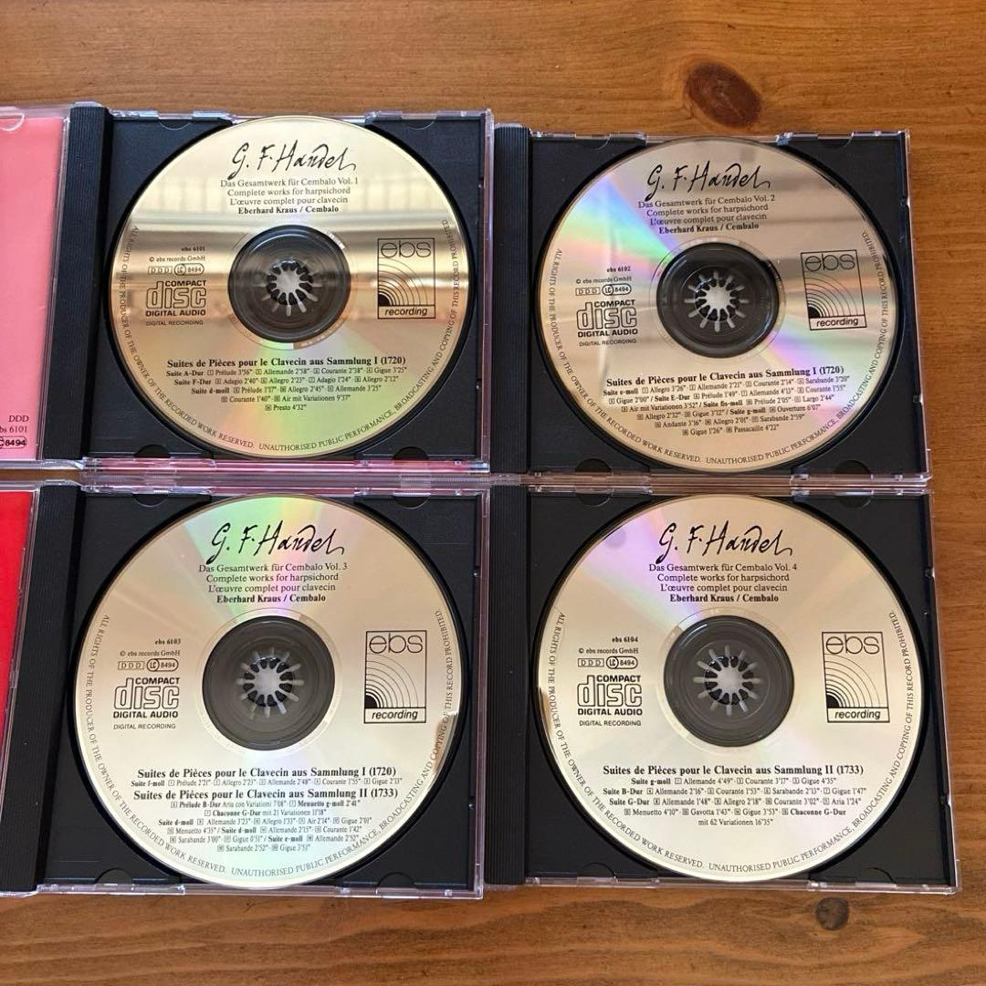 G.F.ヘンデル　チェンバロ作品全集　エーベルハルト・クラウス　10CD