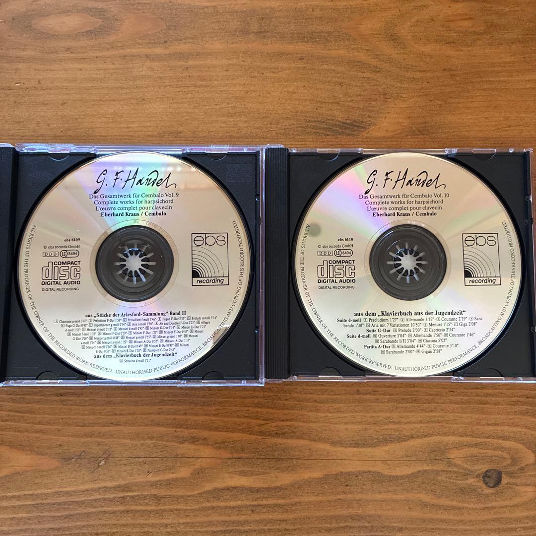 G.F.ヘンデル　チェンバロ作品全集　エーベルハルト・クラウス　10CD