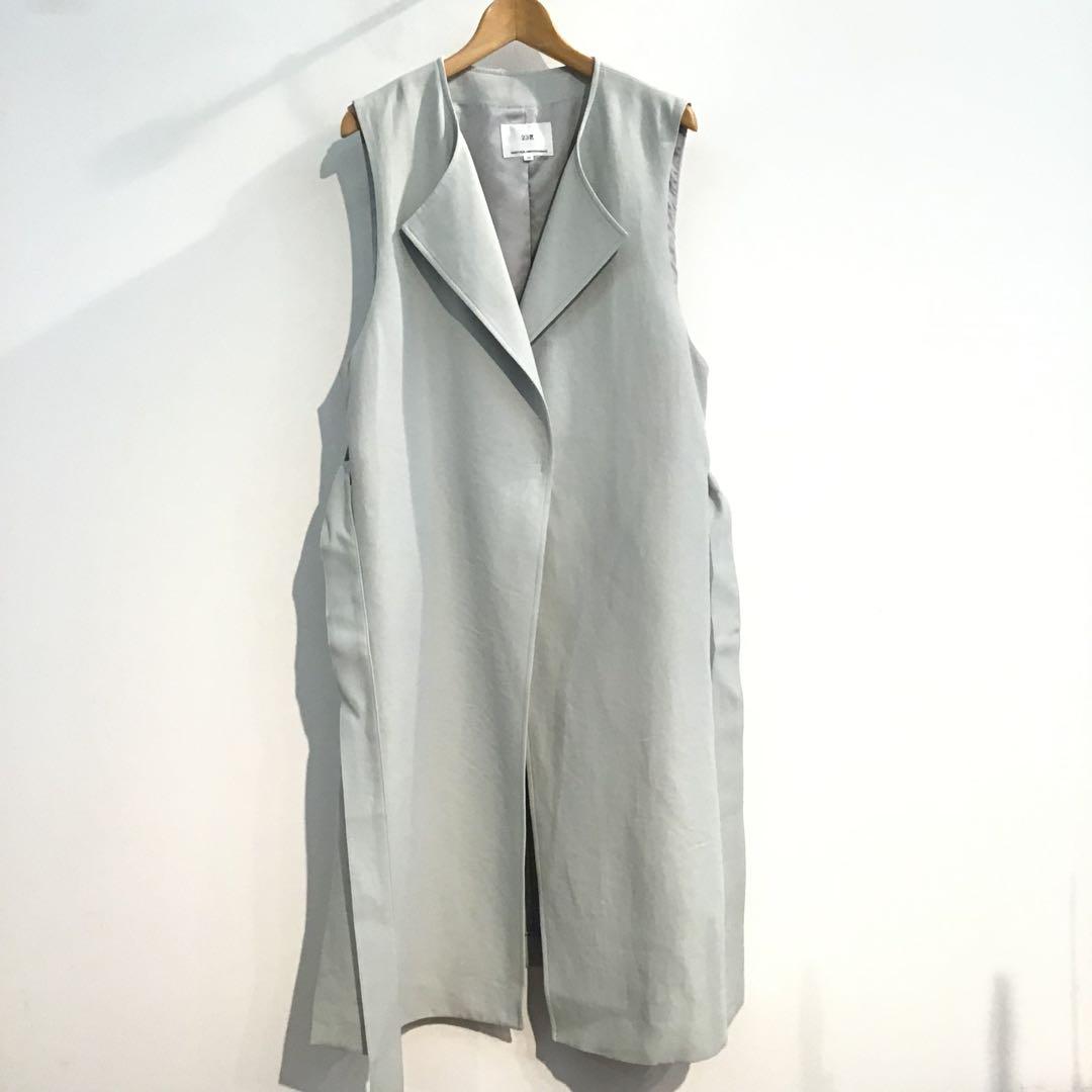 美品⭐️23区＊ハイカウントライトクロスジレ　38 グリーン
