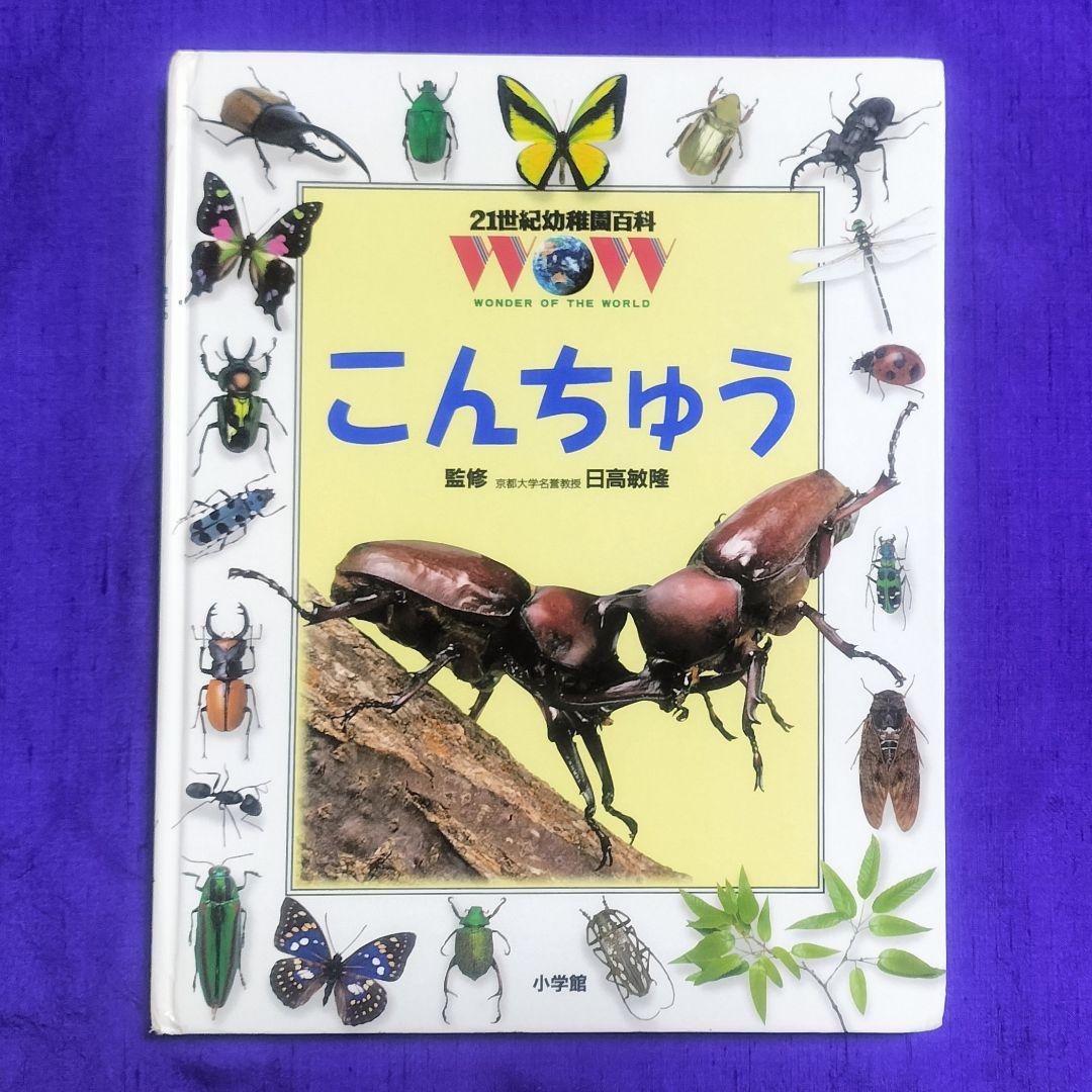 絶版本！✨21世紀幼稚園百科 こんちゅう✨日高敏隆監修 虫図鑑 表紙カバーなし