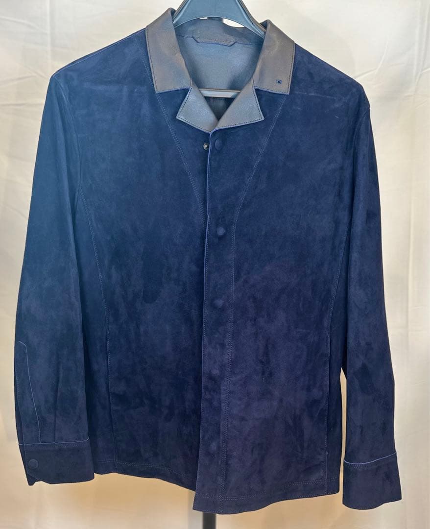 GIORGIO ARMANI ASG06P 羊革 ラムレザーシャツジャケット