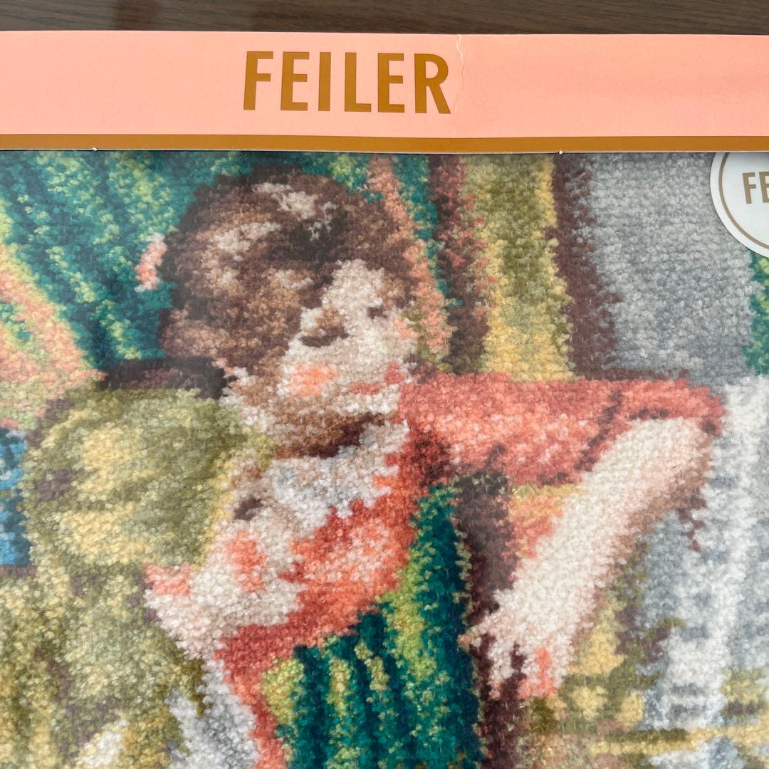 完売品FEILER オルセー美術館ルノワールピアノを弾く少女たちアイボリー