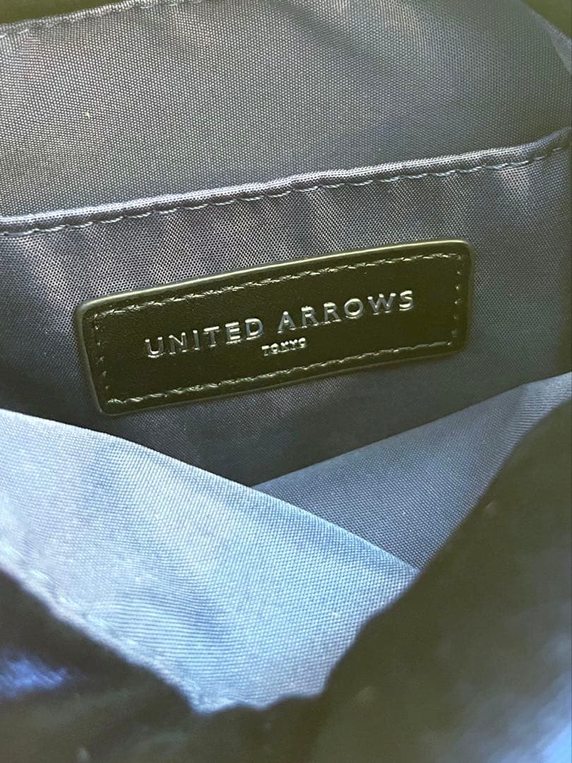 新品UNITED ARROWS ミックス　ビジューショルダーバッグ　ネイビー　鞄
