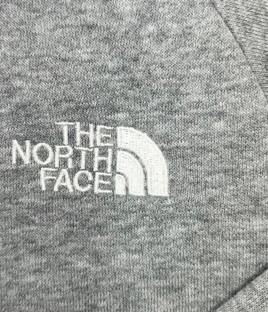 THE NORTH FACE ジップアップパーカー フードロゴ　サイズＬ　グレー