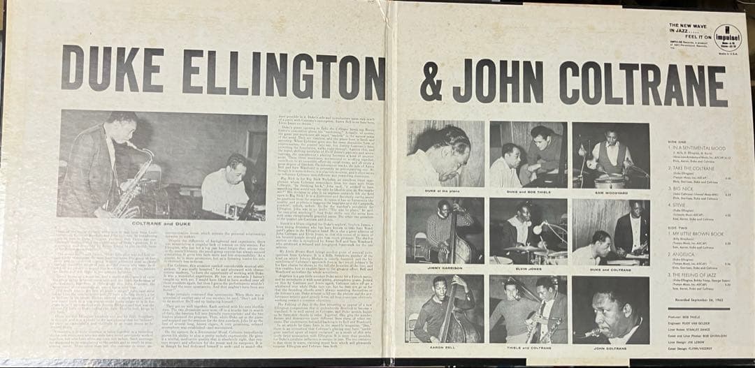 【US盤BS刻印】Duke Ellington & John Coltrane