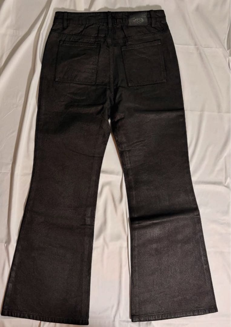 パンツ goar.archive strapped flare oil pants