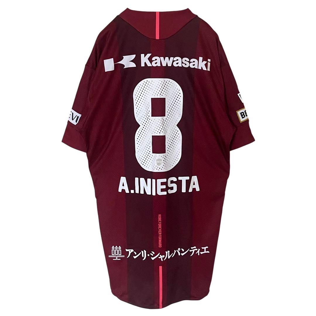 【希少/美品】asics 2XL ヴィッセル神戸 2018 イニエスタ 背番号8