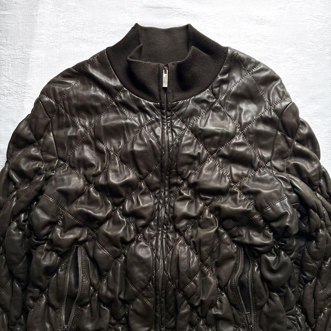 ジャケット・アウター archive 00s armani leather bomber jacket