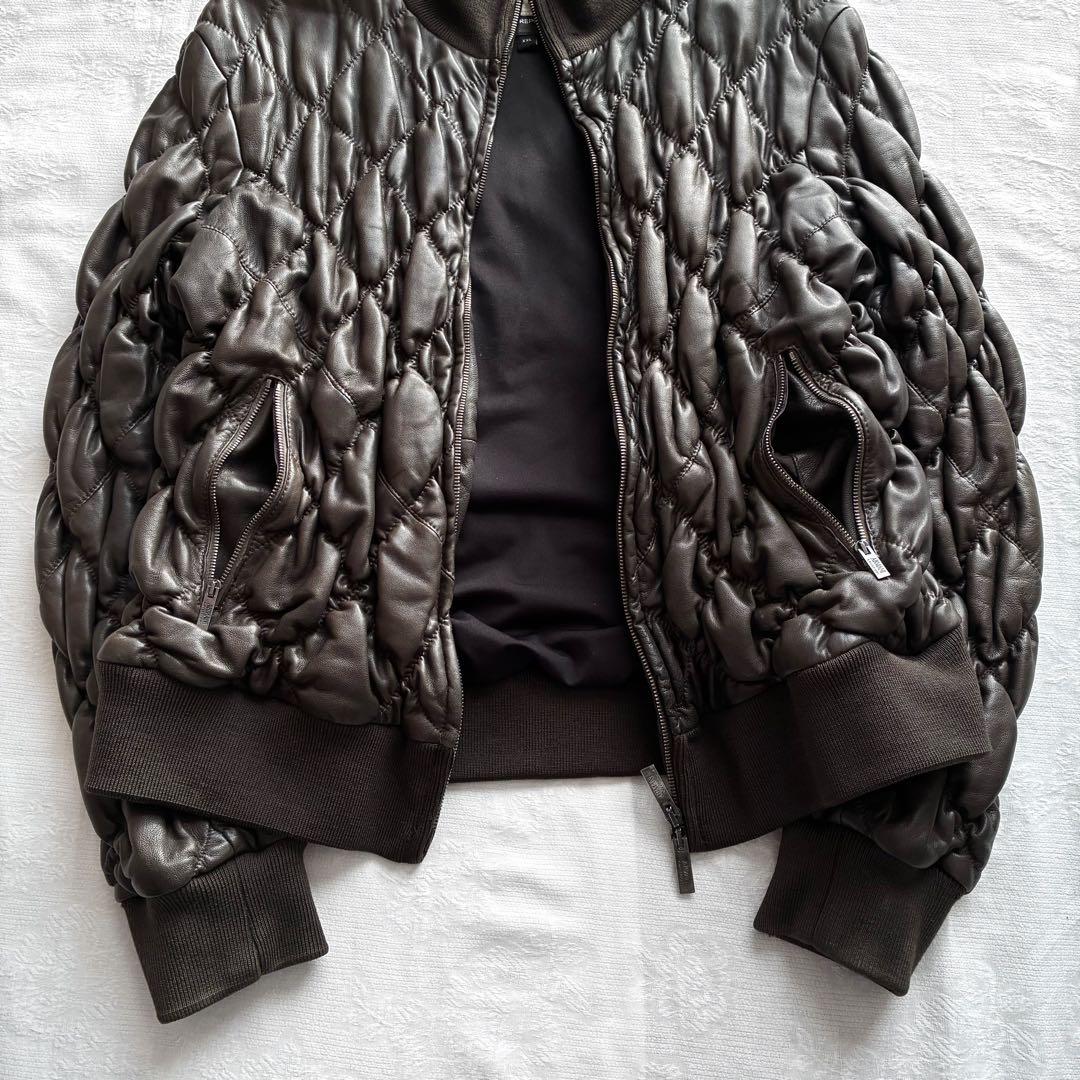 ジャケット・アウター archive 00s armani leather bomber jacket