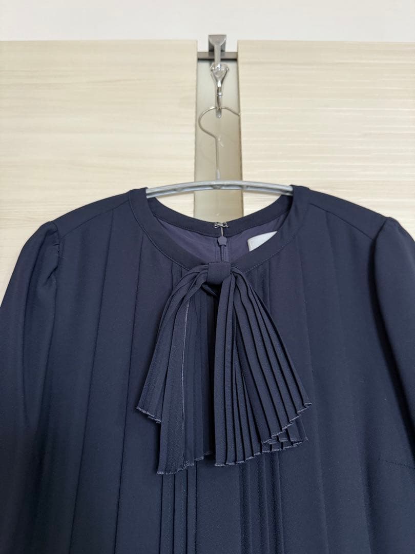 美品　CELFORD　セルフォード　タイ付き　プリーツ　ワンピース　サイズ34