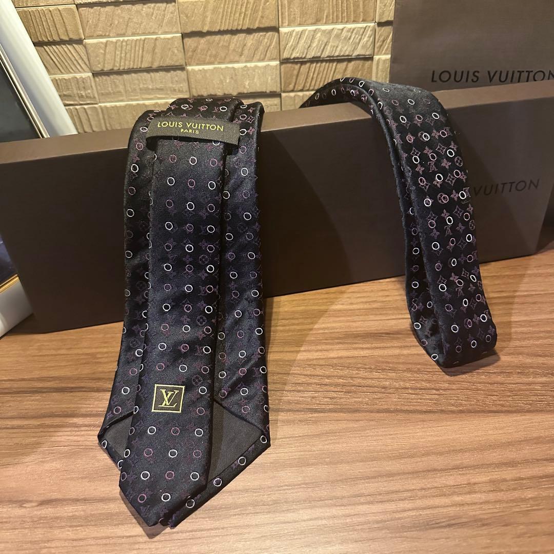 Louis Vuitton シルク ネクタイ 未使用 ルイヴィトン モノグラム