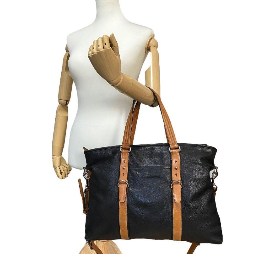 良品　coach コーチ　2WAY トートバッグ　ショルダー　ハリソン　A4