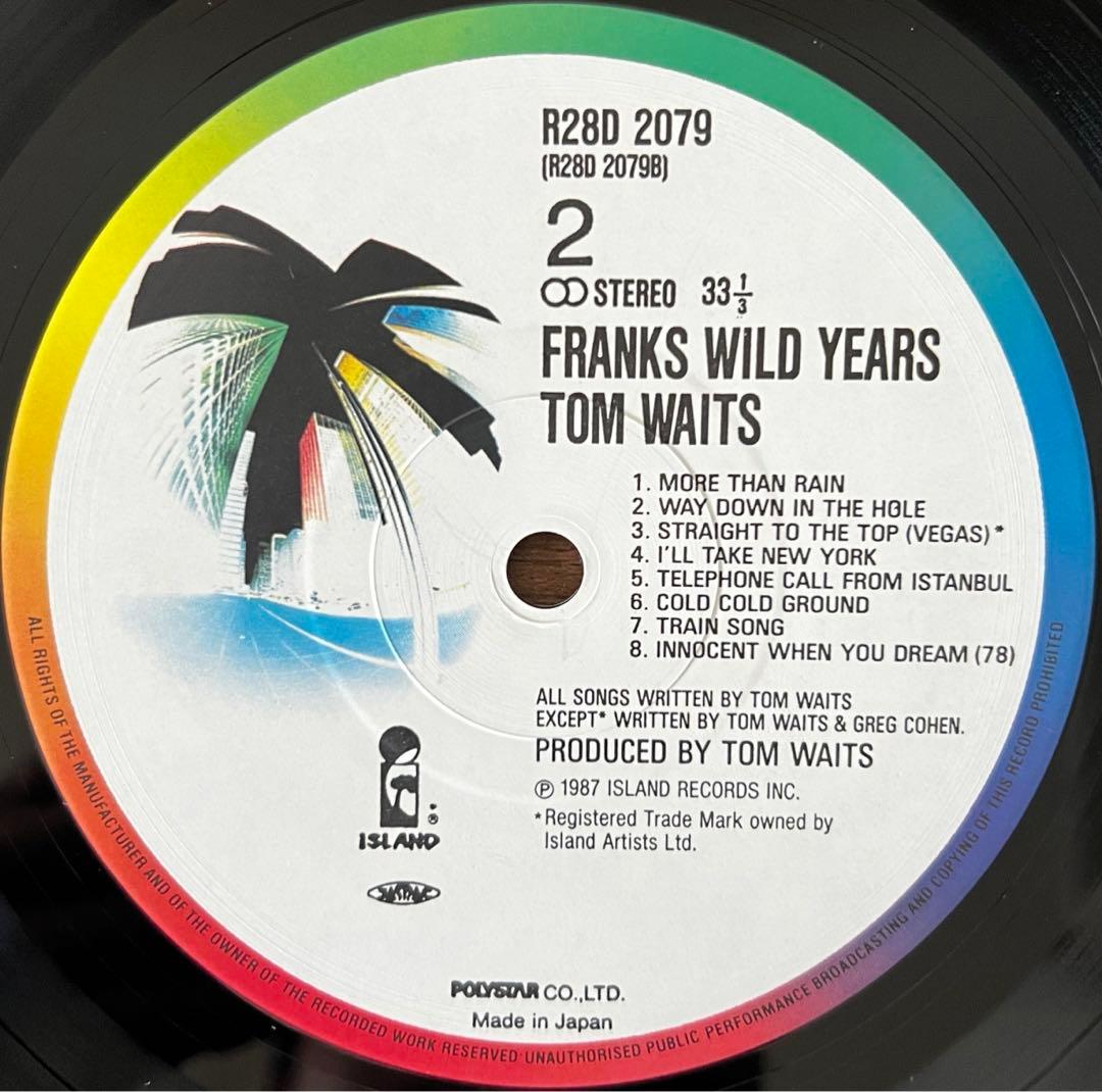 【LP/美盤/帯付】TomWaits / Franks Wild Years