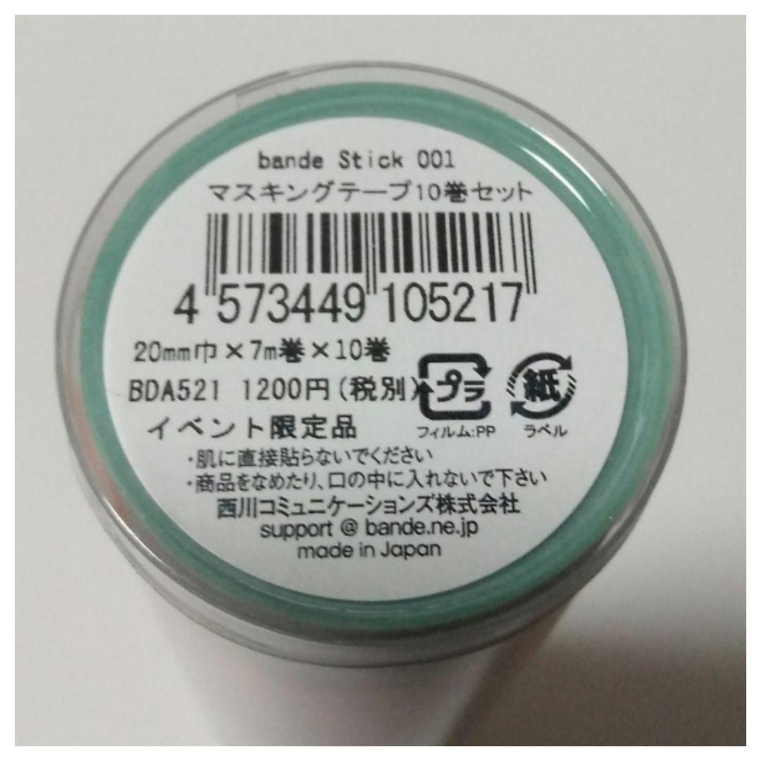 文具女子博　新品未使用　バンデスティック　スイーツ　マスキングテープ