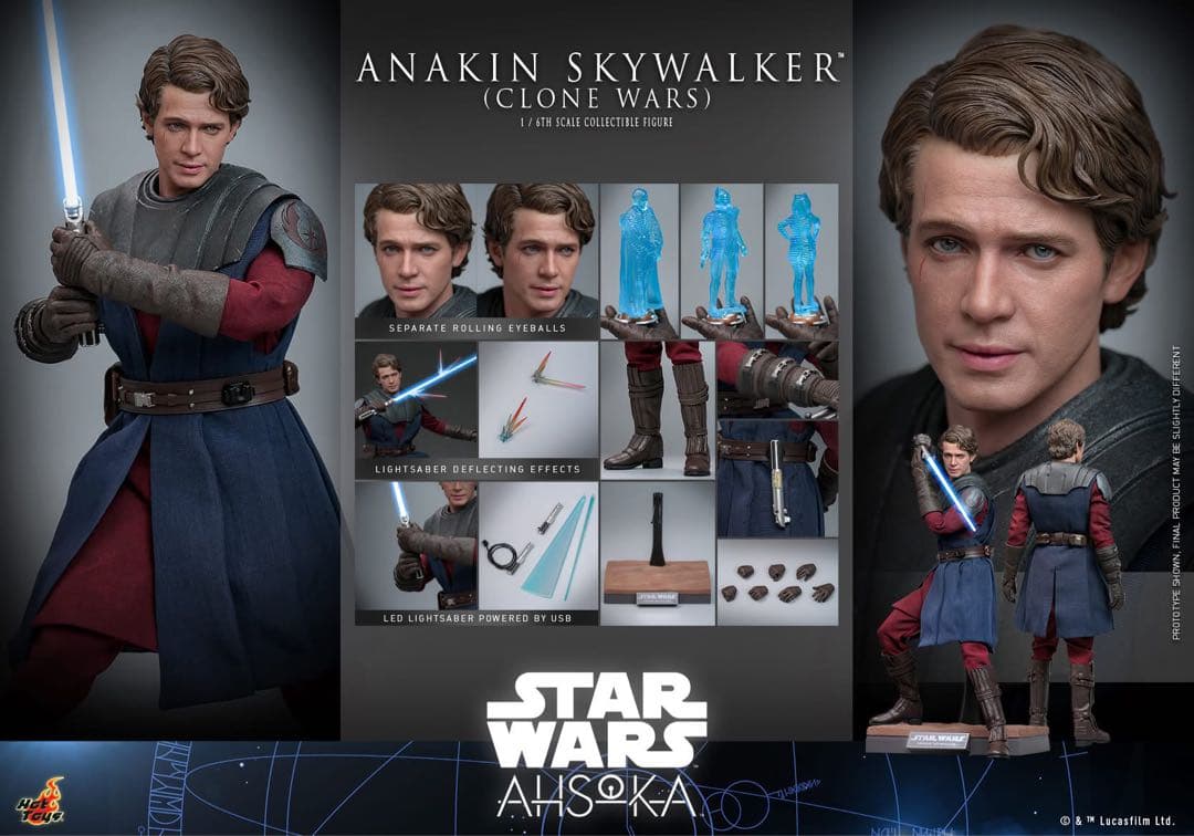 アナキン・スカイウォーカー (クローン ウォーズ) ホットトイズ SW 新品