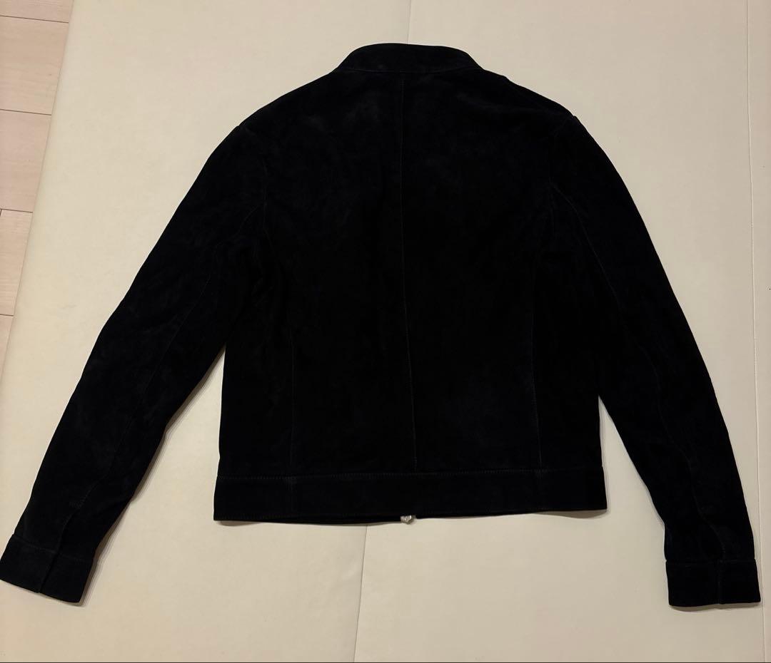 【超美品】【匿名配送】 EMPORIOARMANI スウェード　レザーライダース