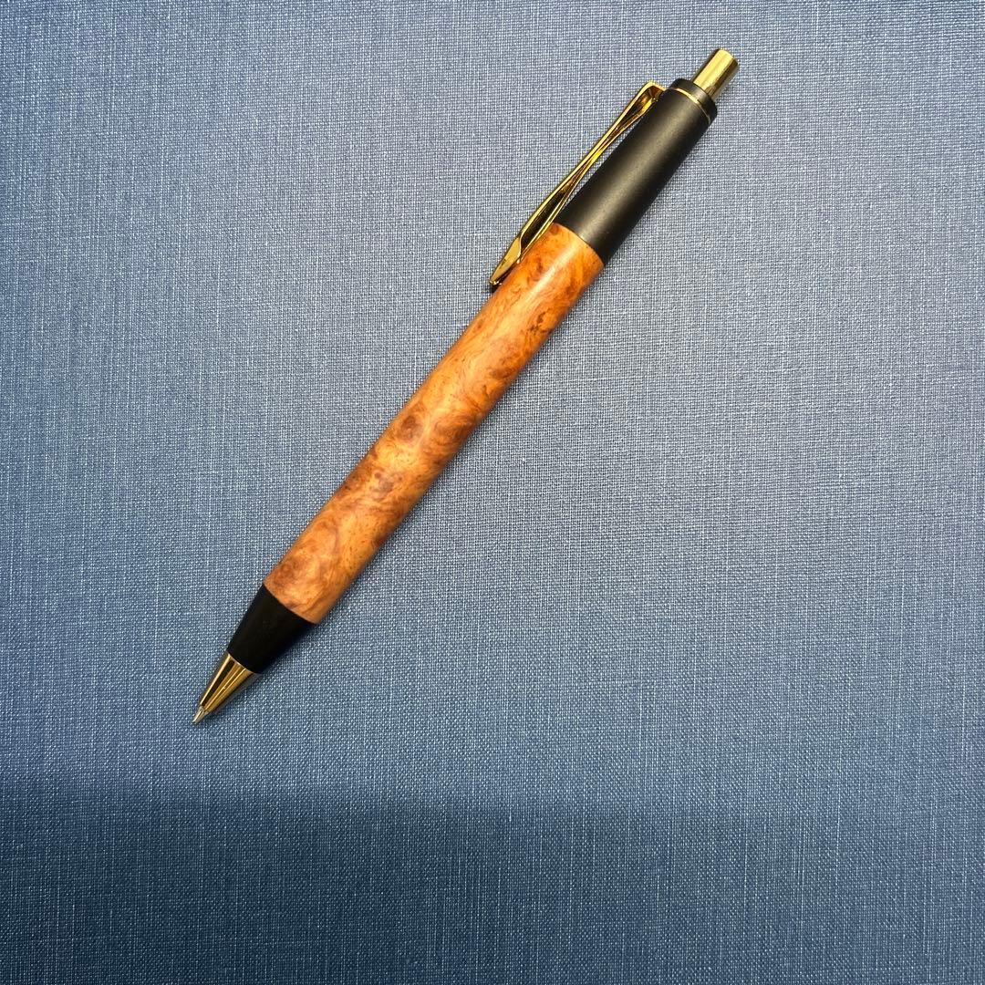 野原工芸似 Muku屋花梨瘤シャープペンシル0.5mm箱あり