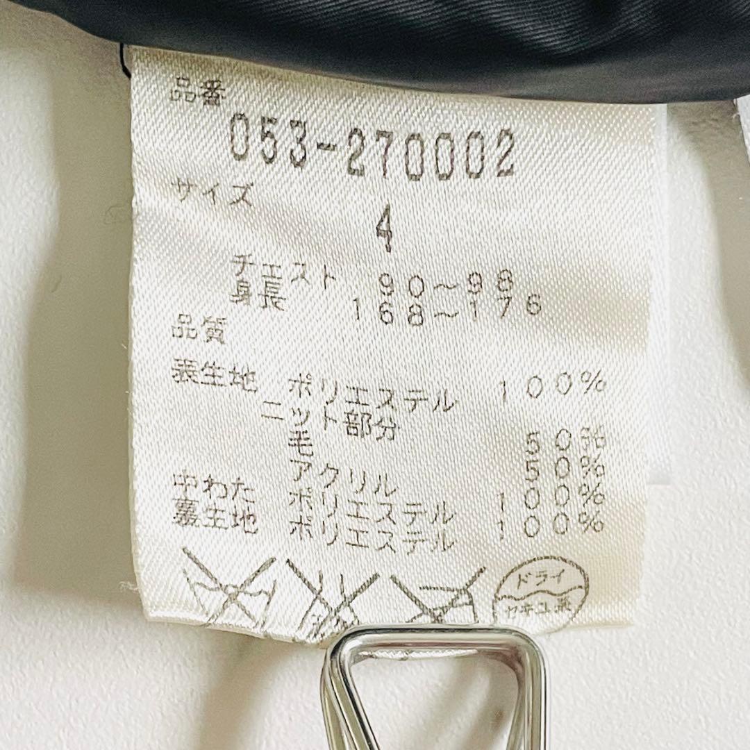 4350 【美品】パーリーゲイツ　中綿ジャケット ニット切替デザイン　M 黒